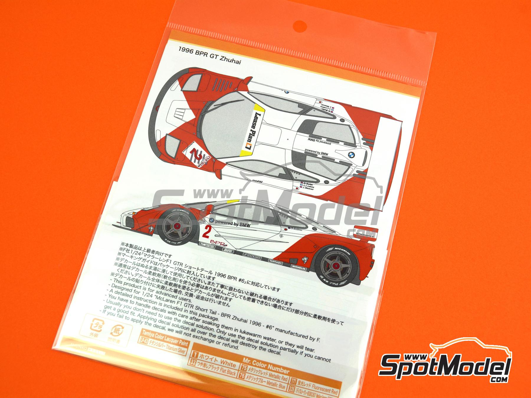 1/24 McLaren F1 GTR BPR Zhuhai おまけ付 1/24 McLaren F1 GTR BPR Zhuhai おまけ付 McLaren F1 GTR Mach